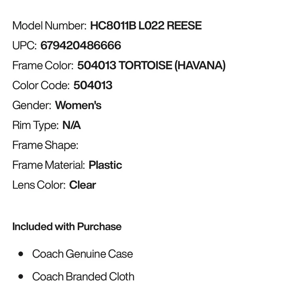 Coach Black Reese Sunglasses - Picture 11 of 11